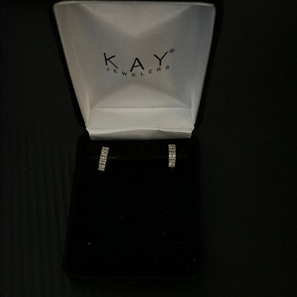 Kay Jewelers Diamond Hoop Earrings